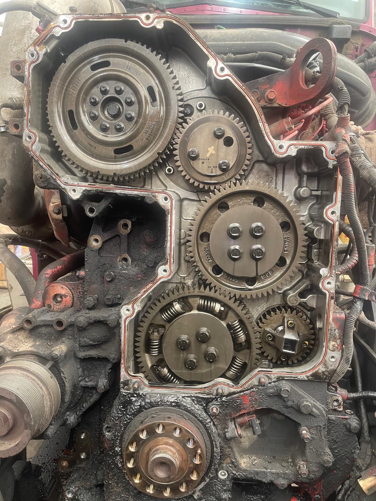 Engine gear train overhaul