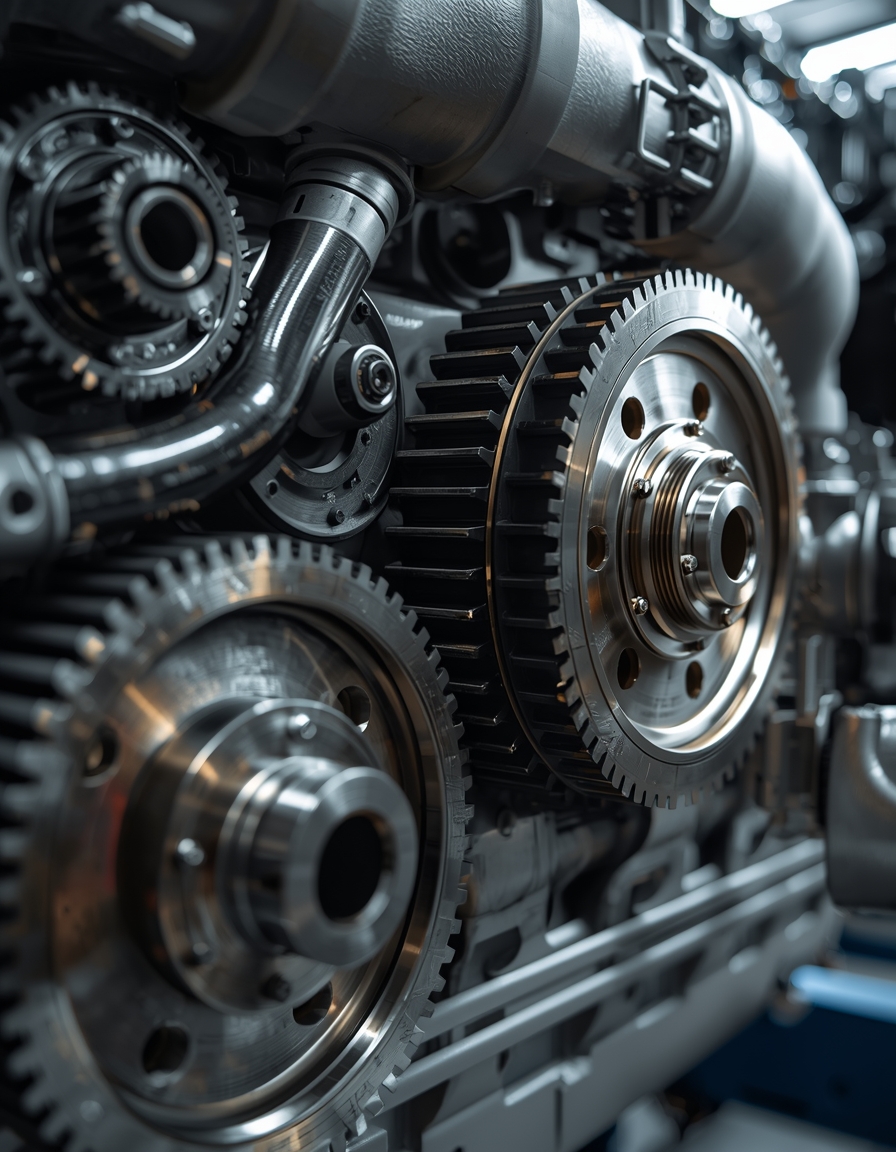 Heavy duty diesel engine timing gears